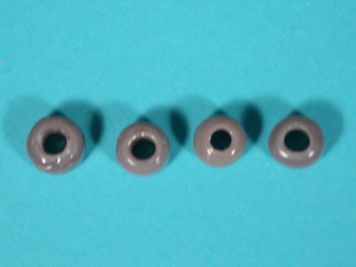 9mm Crow Beads: Opaque Purple (kg) glass beads