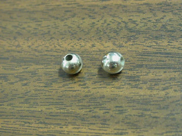 8mm Silver-Plated Solid Brass Beads (kg) brass beads