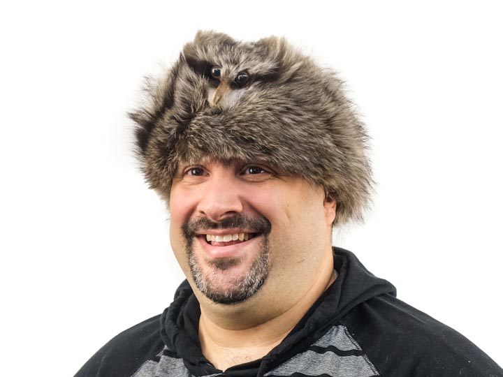 Real Davy Crockett Hat with Face davy crockett hats with faces, raccoon fur hats