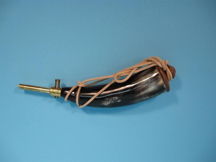 Brass Tip Powder Horn (12-13.5") 