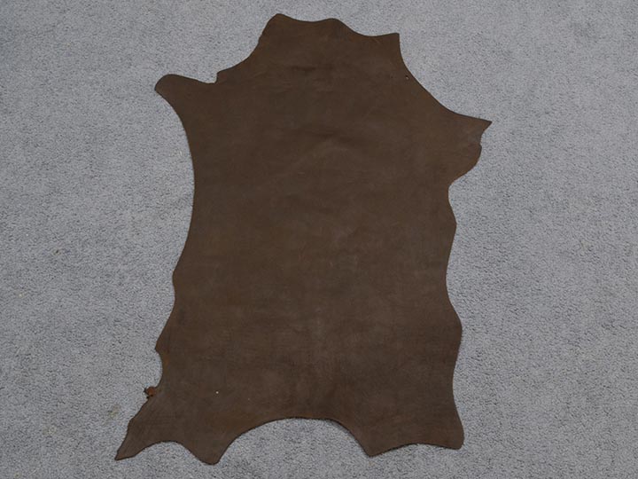 Distressed Goat Leather: Pull-up: Buffed: Natural (sq ft) 