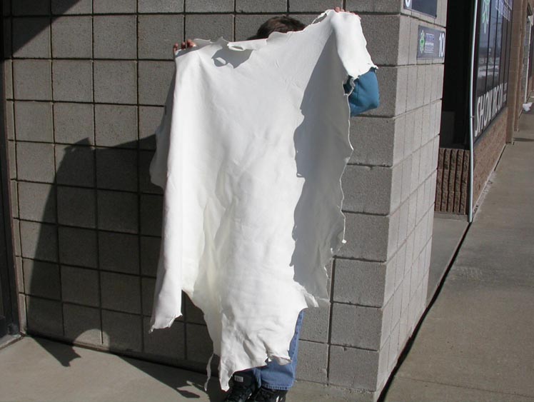 Garment Deerskin Leather: White (sq ft) 
