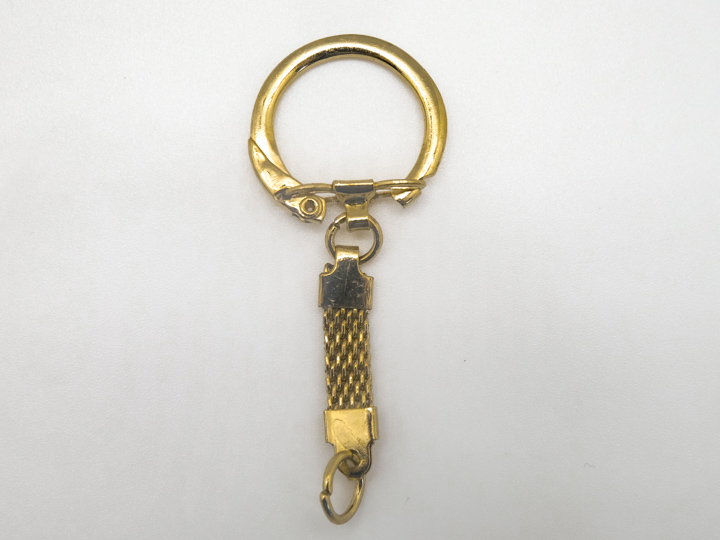 Gold Mesh Flat Keychain keychains