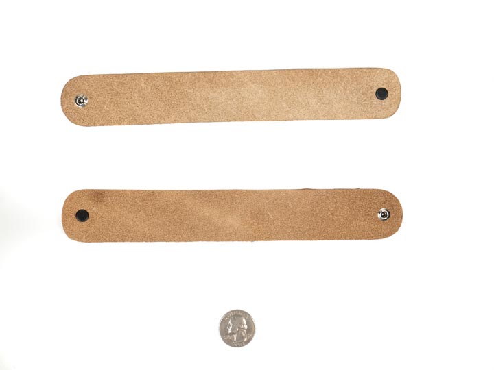 Leather Wristband: Medium: 2 pk - 469-4138 (N11)