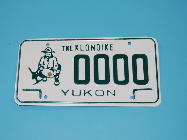 Yukon/Klondike License Plate: Assorted 