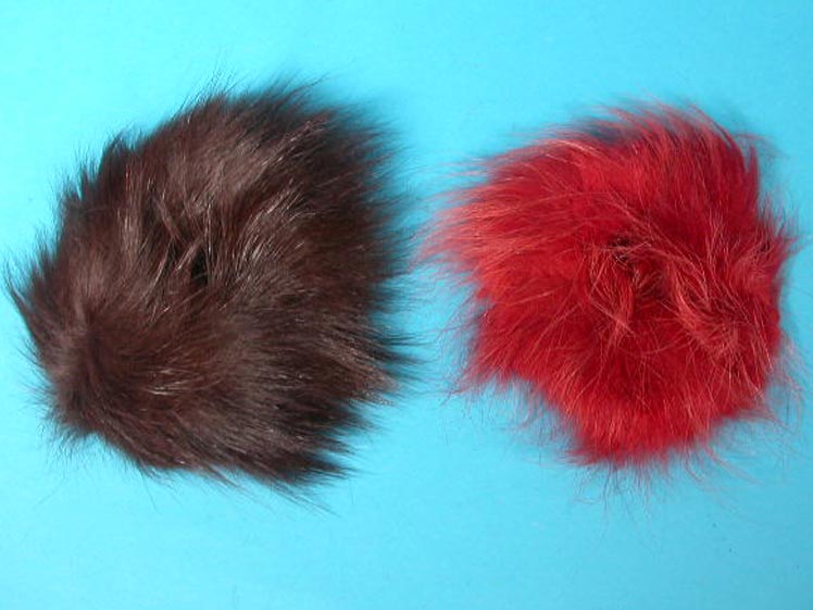 Fox Fur Hair Scrunchie fur hair elastics