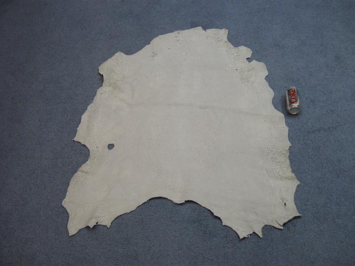 3 - 4 oz Craft Grade Sheep Leather: White (sq ft) - 588-20-WH (K1)
