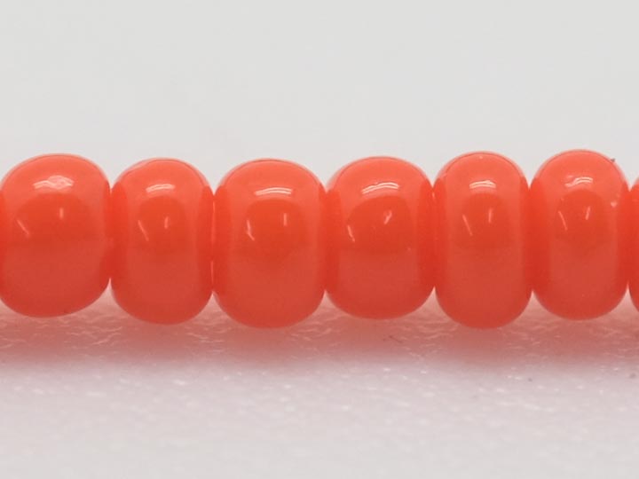 10/0 Seedbead Opaque Orange (500 g bag) glass beads
