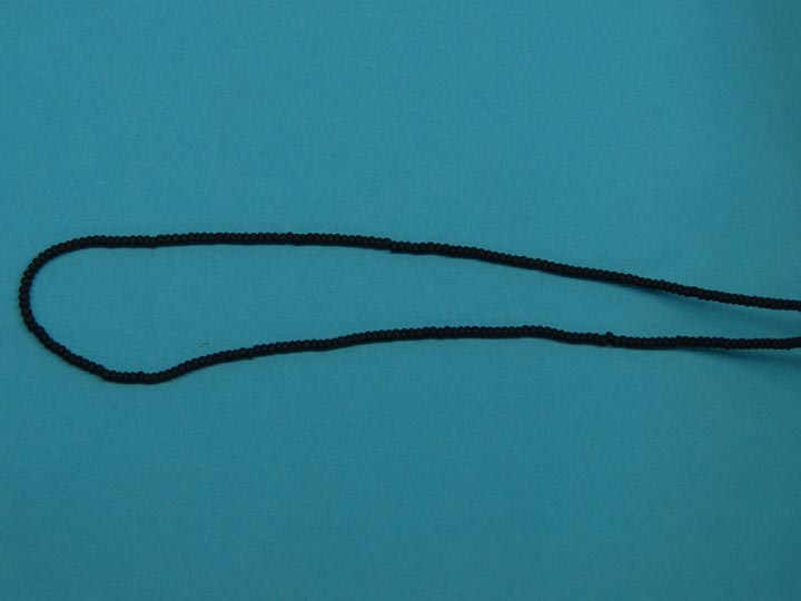 11/0 Seedbead Opaque Matte Black (500 g bag) glass beads