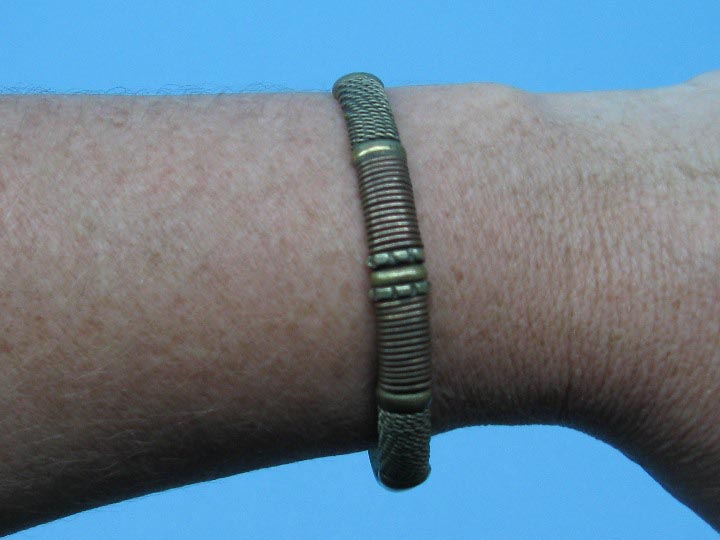 Two-Tone Copper Bracelet: Wire-Wrapped 