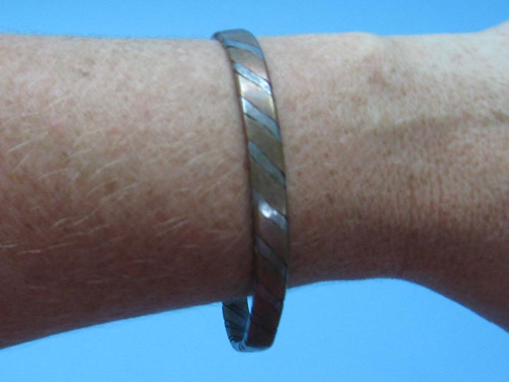 Copper Bracelet: Two-tone 