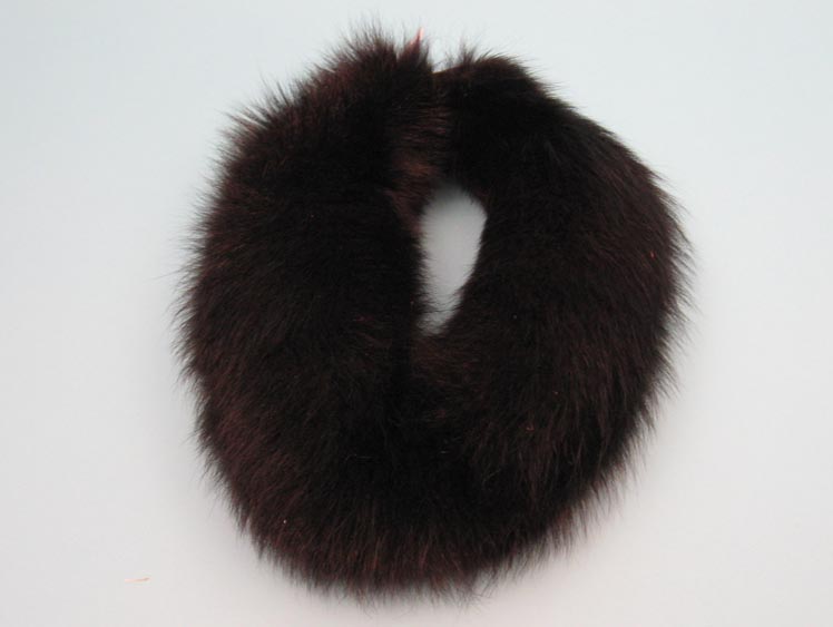 Dyed Black Fox Bandeau fox bandeaux, fox fur headbands