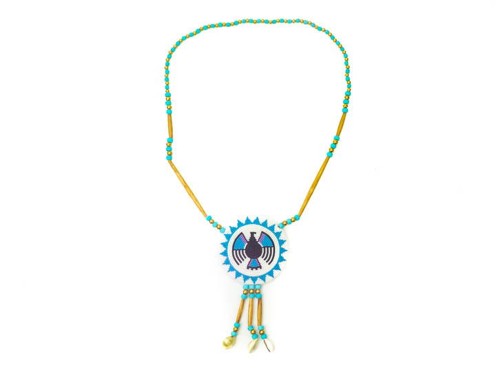 Large Ojibwa Rosette Necklace: Assorted 