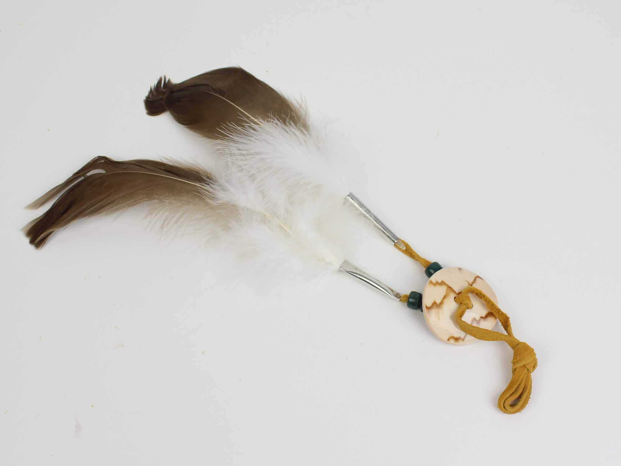 Iroquois Goose Feather Hair Tie 