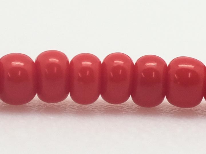 10/0 Seedbead Opaque Light Red (500 g bag) glass beads