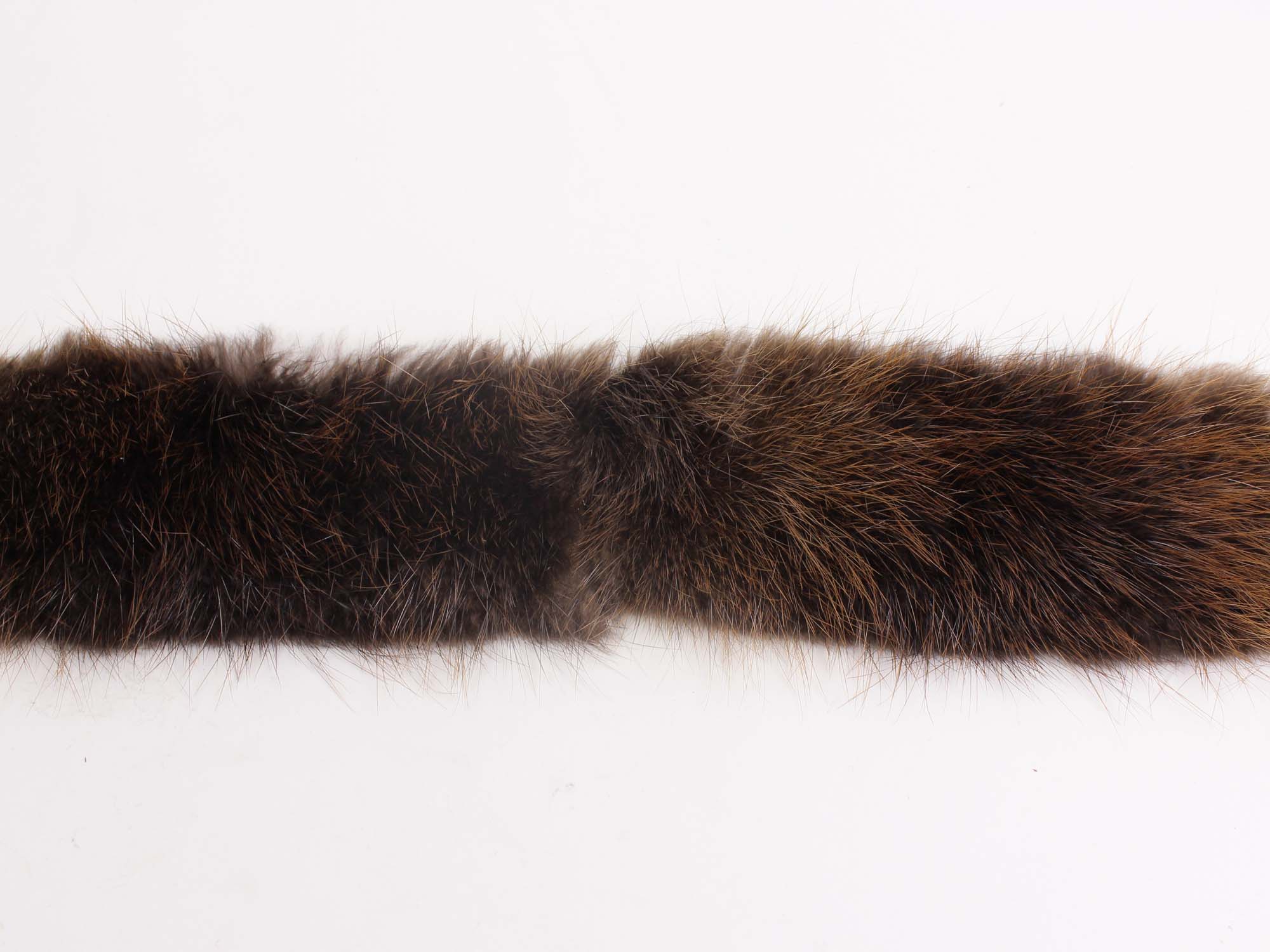 Beaver Fur Strip: #1/2: Natural: 2" wide (ft) 