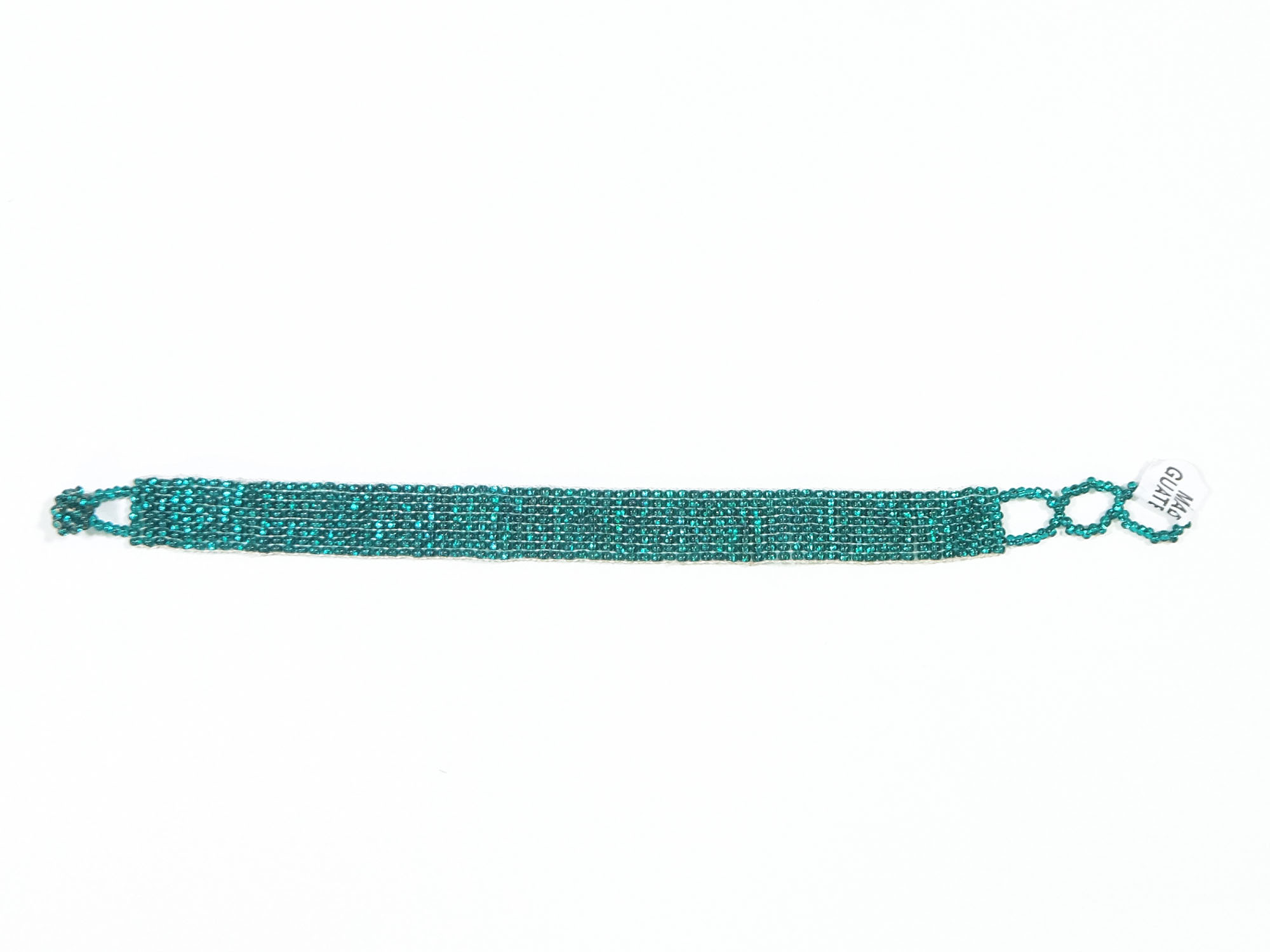 Guatemalan Beaded Bracelet: 8-Bead Single Color 