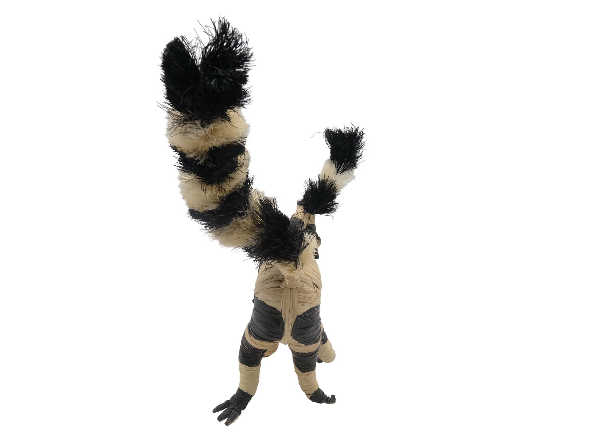 Raffia Striped Lemur Mother and Baby: Large: Assorted - 1347-LB2L-AS (9UK8)