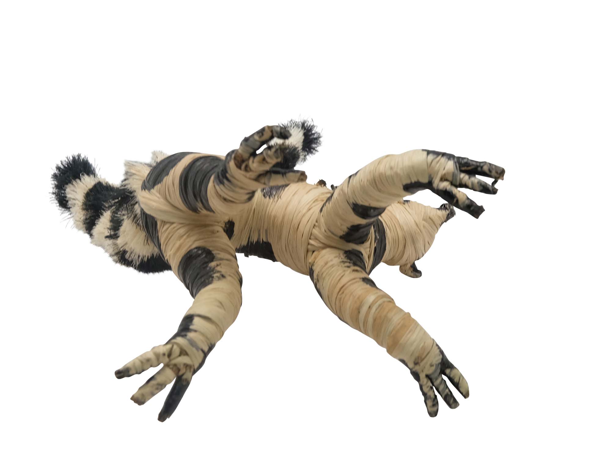 Raffia Striped Lemur Mother and Baby: Large: Assorted - 1347-LB2L-AS (9UK8)