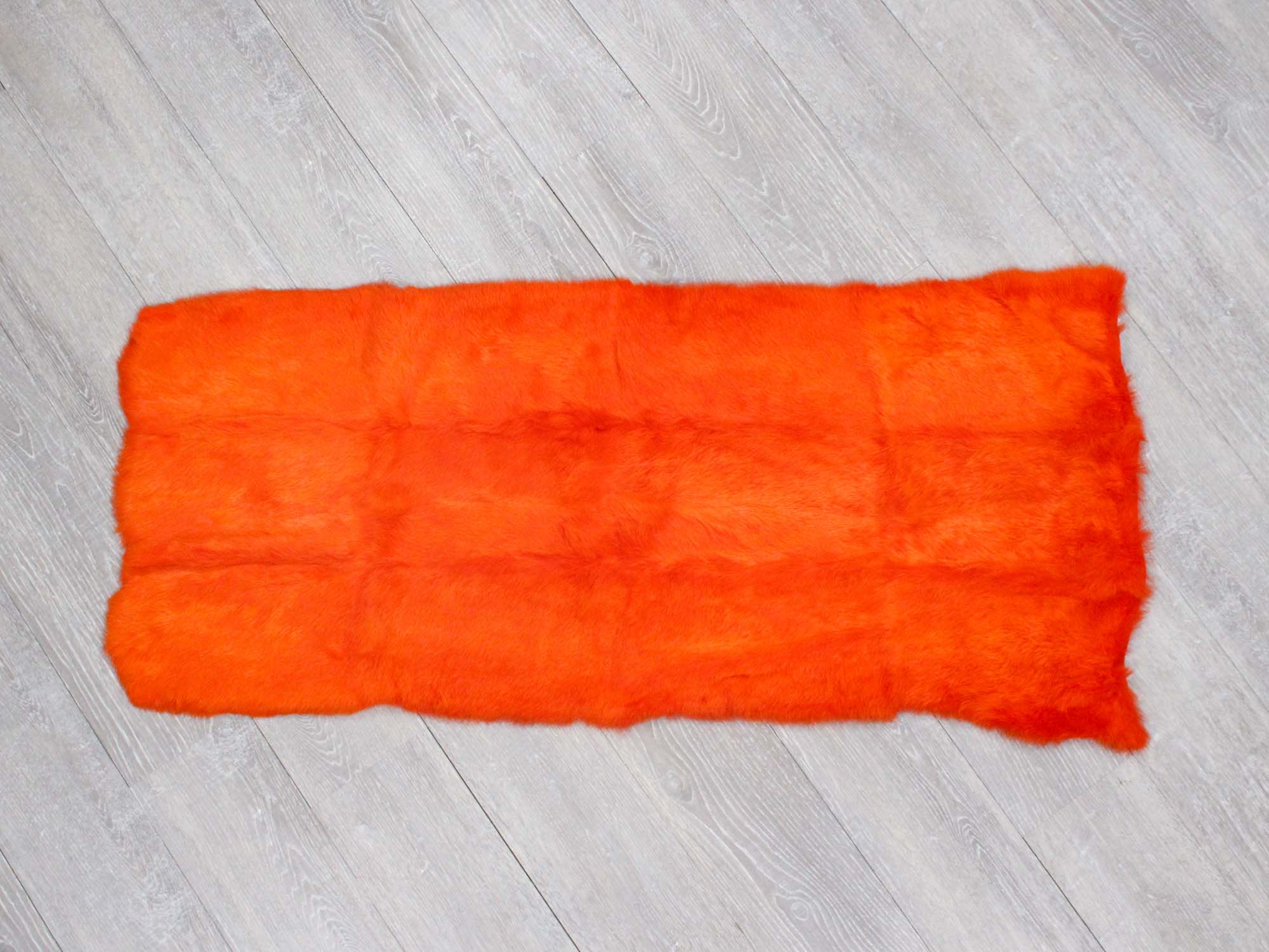 Long Hair Dyed #1 Rabbit Plate: Orange 