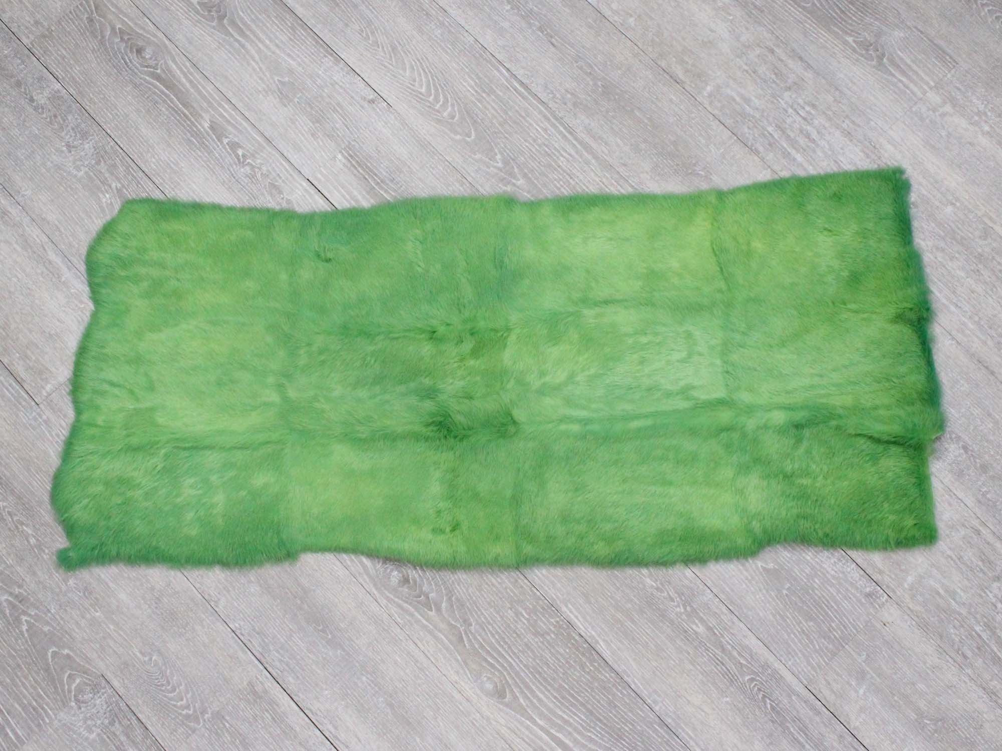 Long Hair Dyed #1 Rabbit Plate: Fluorescent Green 