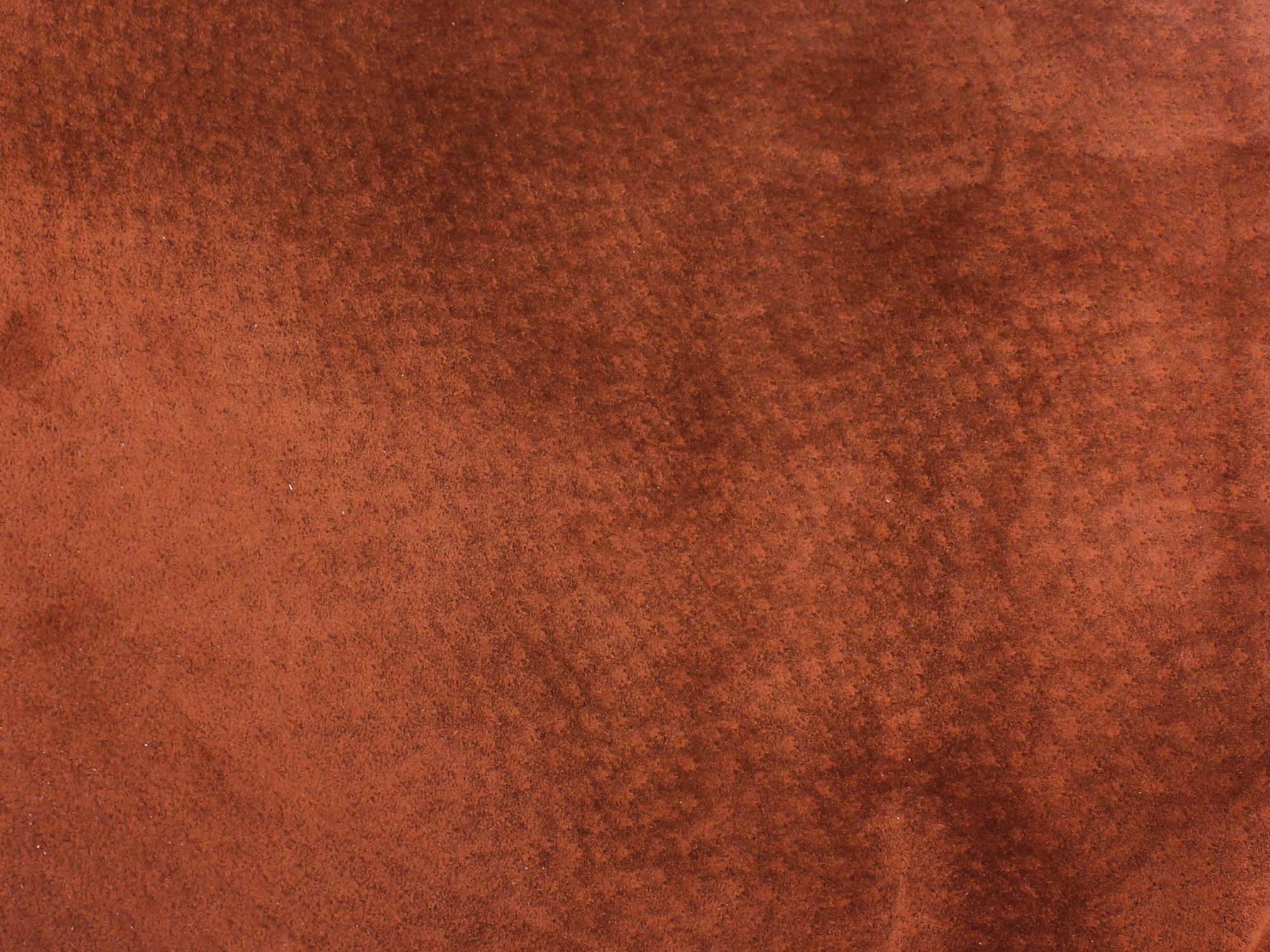 Pig Suede Leather: Tannery Run: Rust (sq ft) 