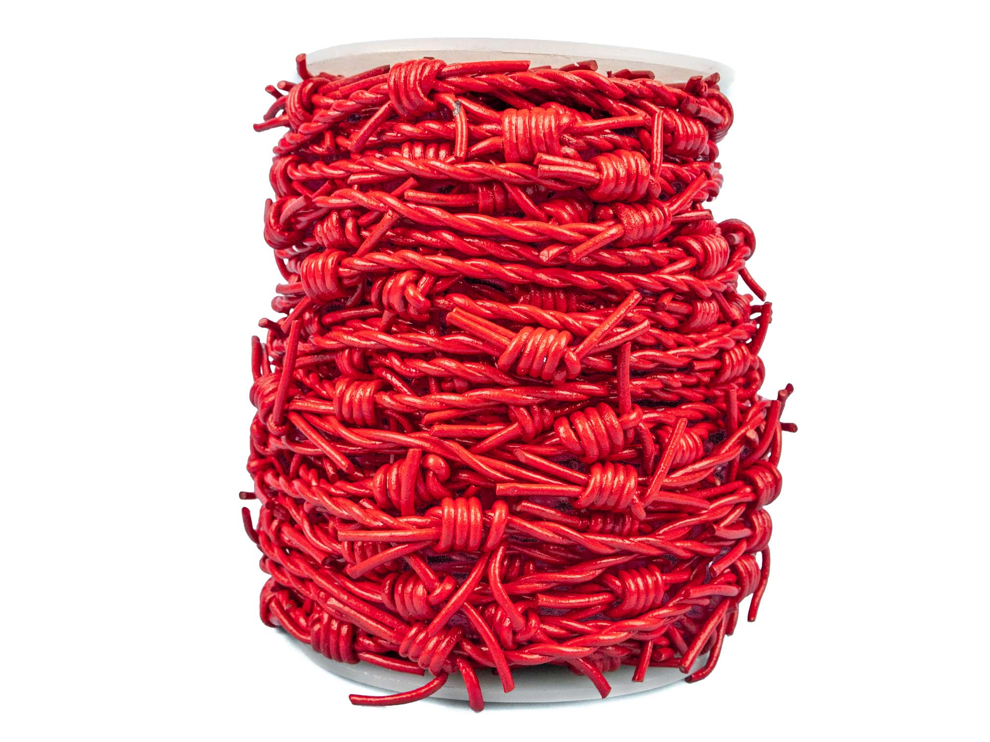 Round Barb Wire Cord 1.5mm x 25m: Red - 297-RW15x25-RD (9UC4I)