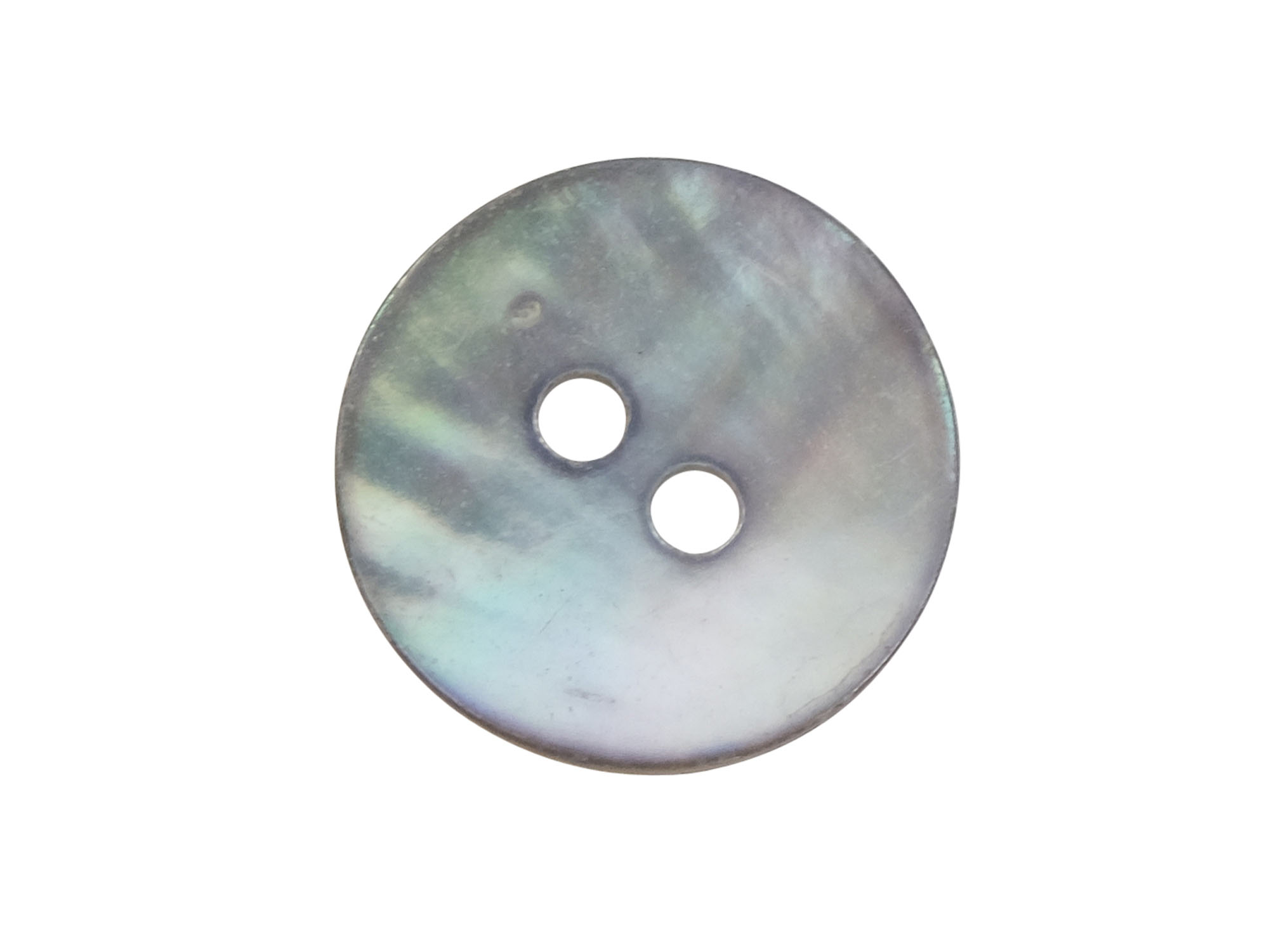 Smoked Akoya Mother of Pearl Button: 20L (12.5mm or 0.492") mother-of-pearl buttons, mother of pearl shell buttons, nacre, acoya, agoya