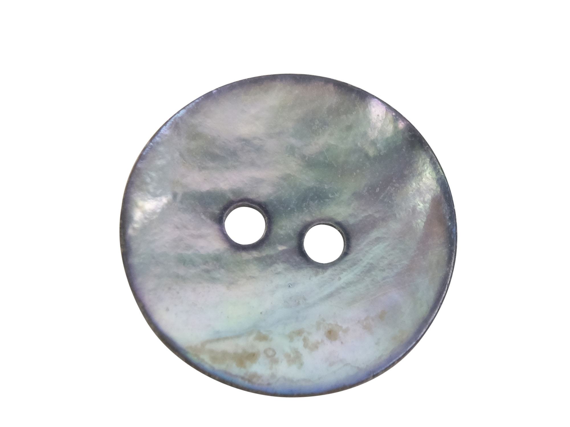 Smoked Akoya Mother of Pearl Button: 24L (15mm or 0.590") mother-of-pearl buttons, mother of pearl shell buttons, nacre, acoya, agoya