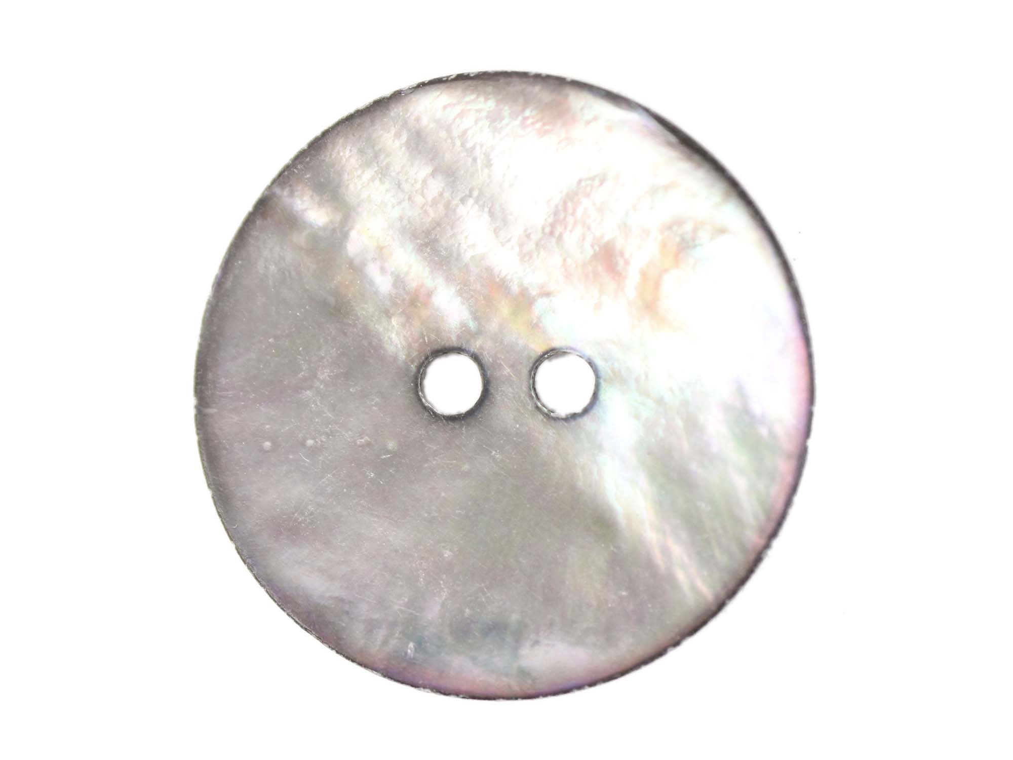 Smoked Akoya Mother of Pearl Button: 40L (25.4mm or 1") mother-of-pearl buttons, mother of pearl shell buttons, nacre, acoya, agoya