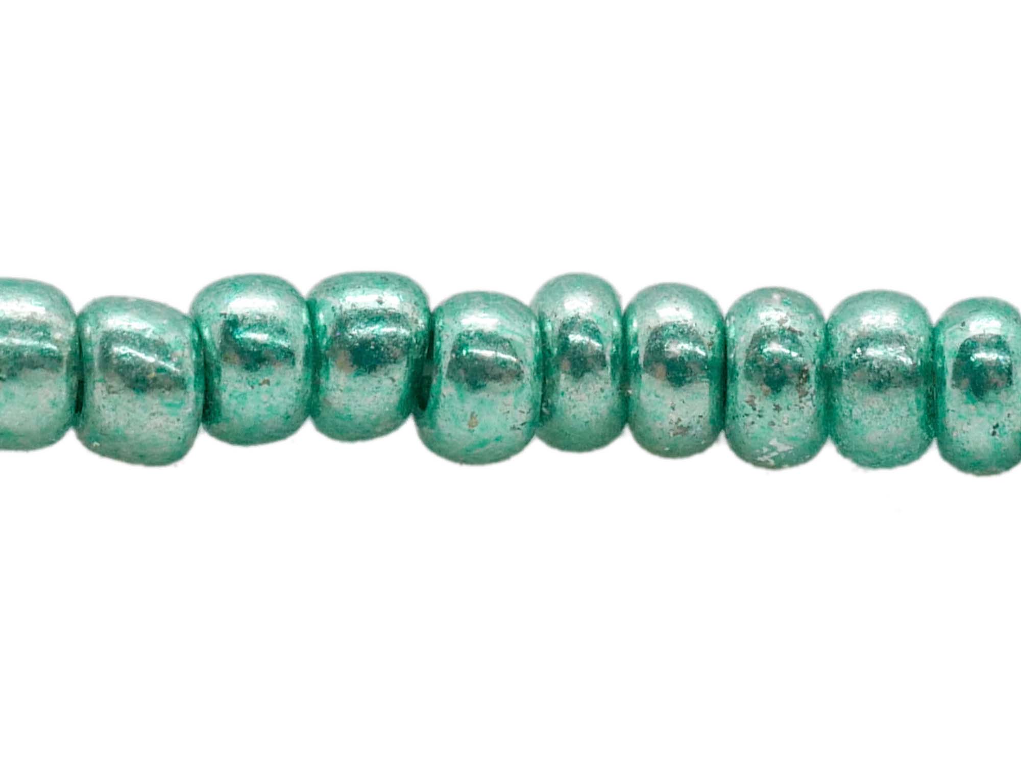 10/0 Czech Glass Seedbead Green Metallic (500 g bag) glass beads