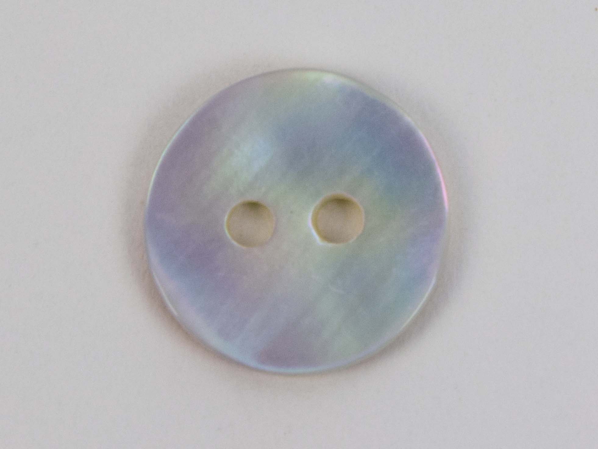 Freshwater Mother Of Pearl Button: 18L (11.6mm or 0.457") 