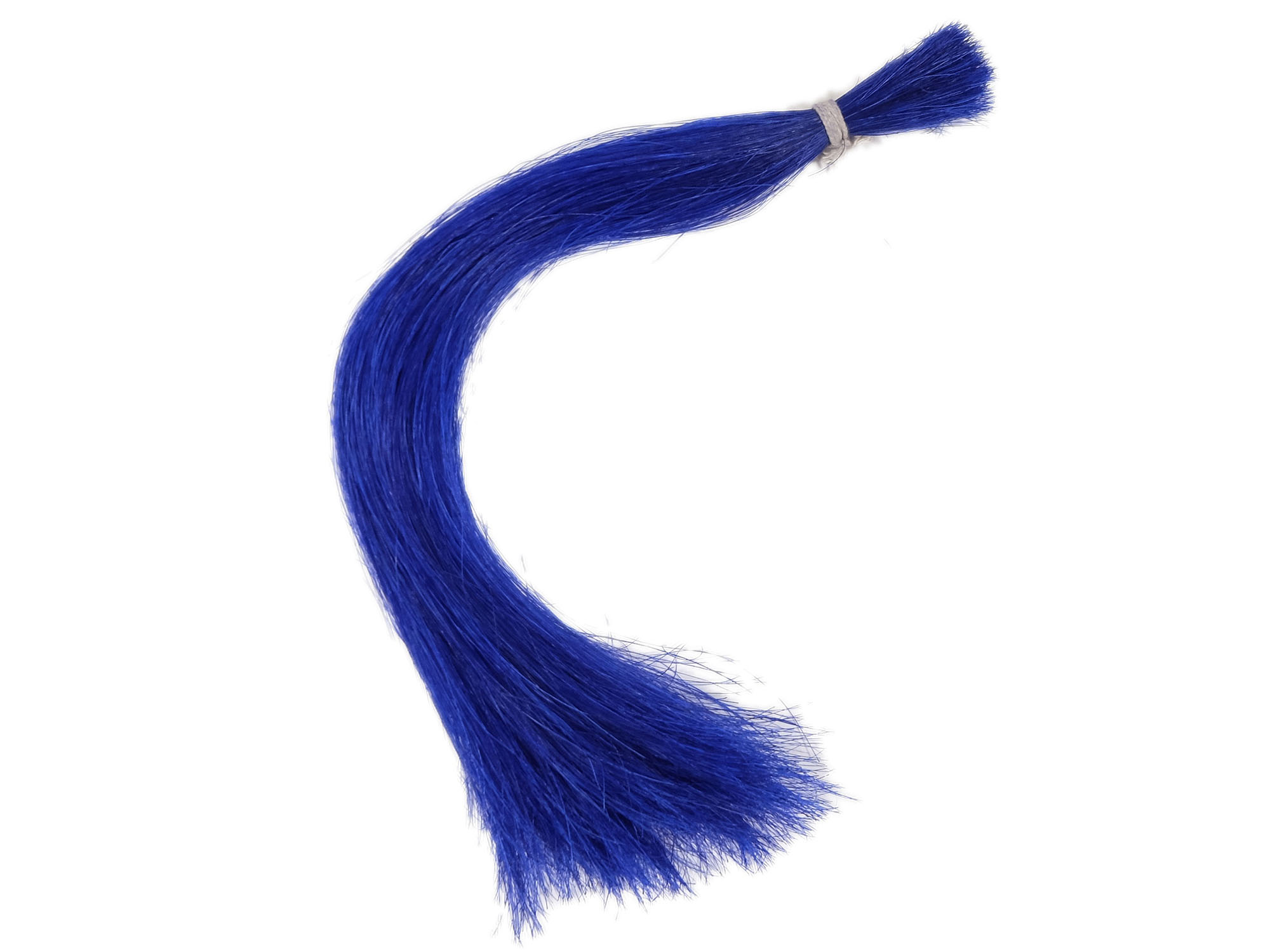 Dyed Horse Tail Hair: Double Drawn: 13-14": Navy Blue (oz) 