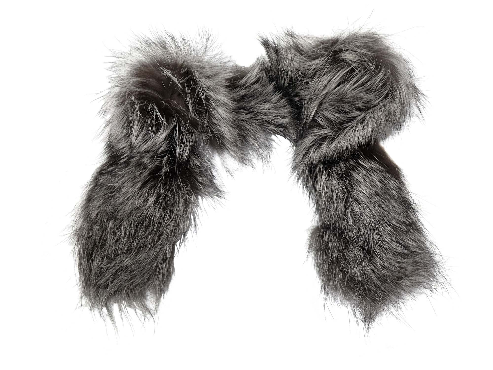 Silver Fox Parka Ruff/Collar fur strips, fur collars