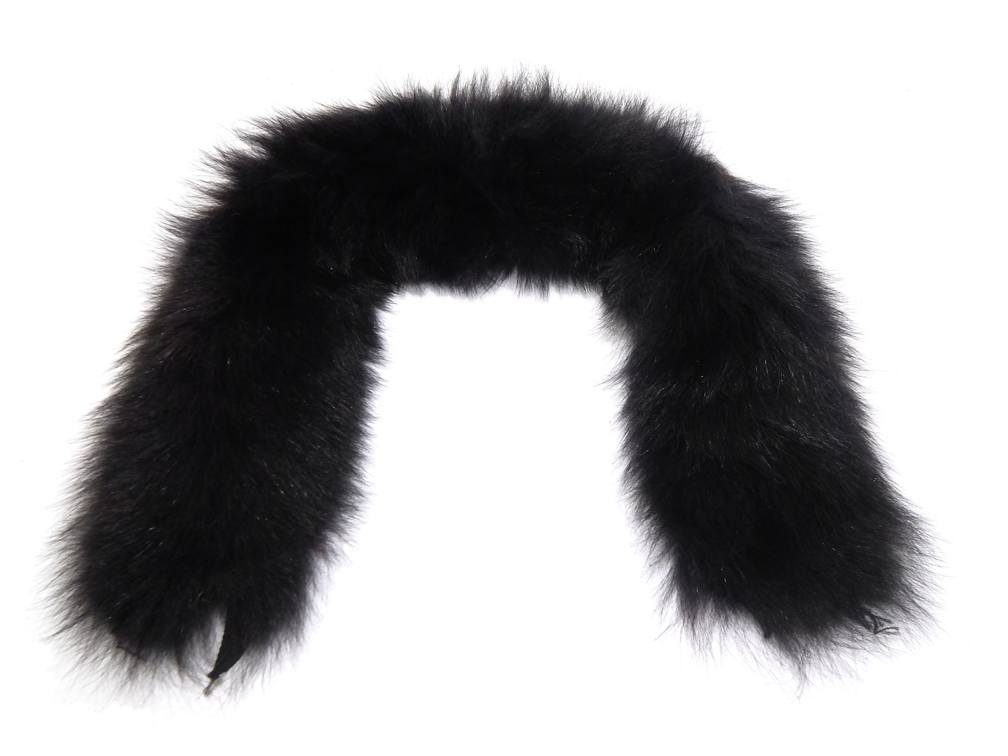Black Dyed Fox Parka Ruff/Collar 