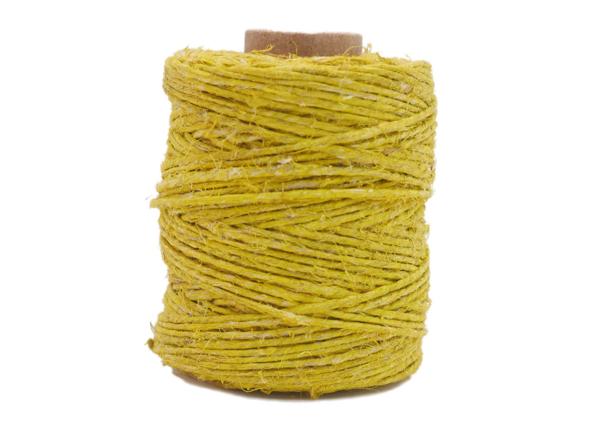 Antiqued Hemp Cord: 2-ounce Roll: Yellow 