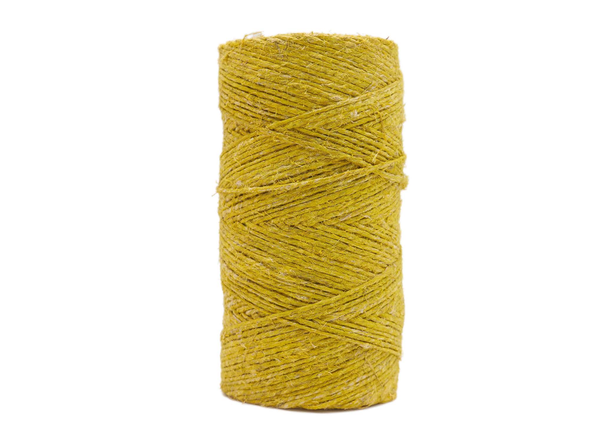 Antiqued Hemp Cord: 4-ounce Roll: Yellow 