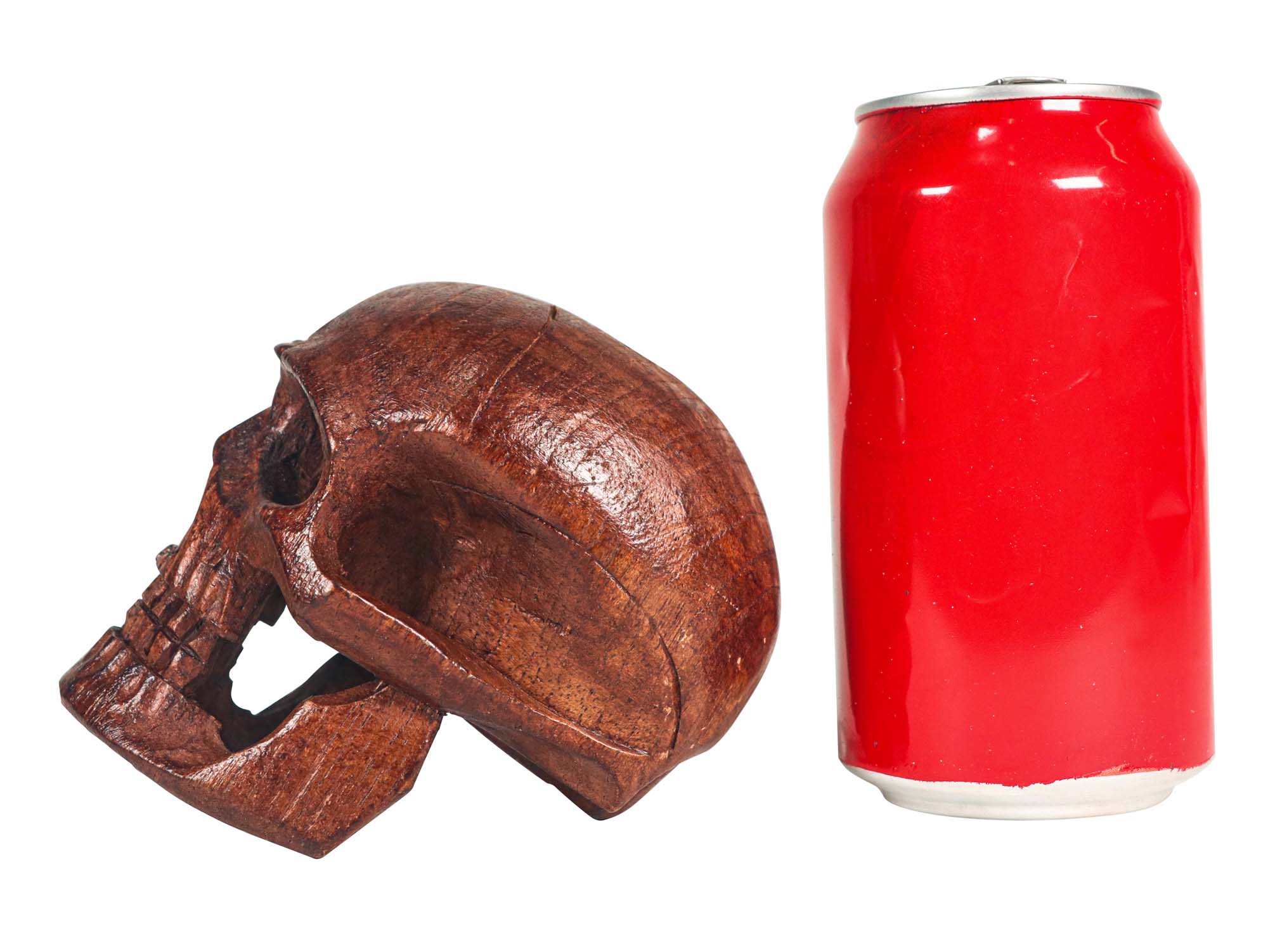Ecuadorian Wooden Skull: Large - 1170-L-AS (P10)