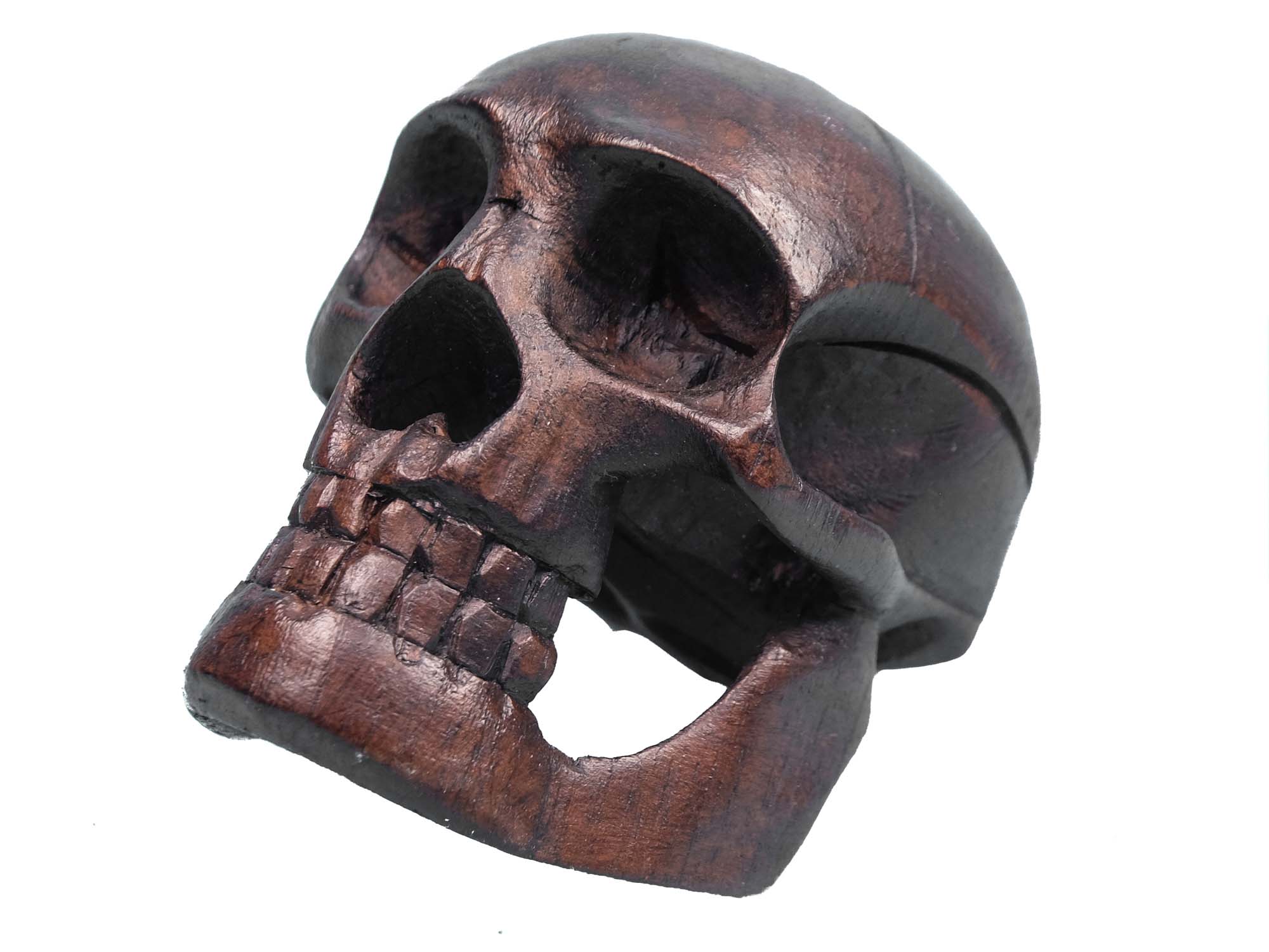 Ecuadorian Wooden Skull: Large 