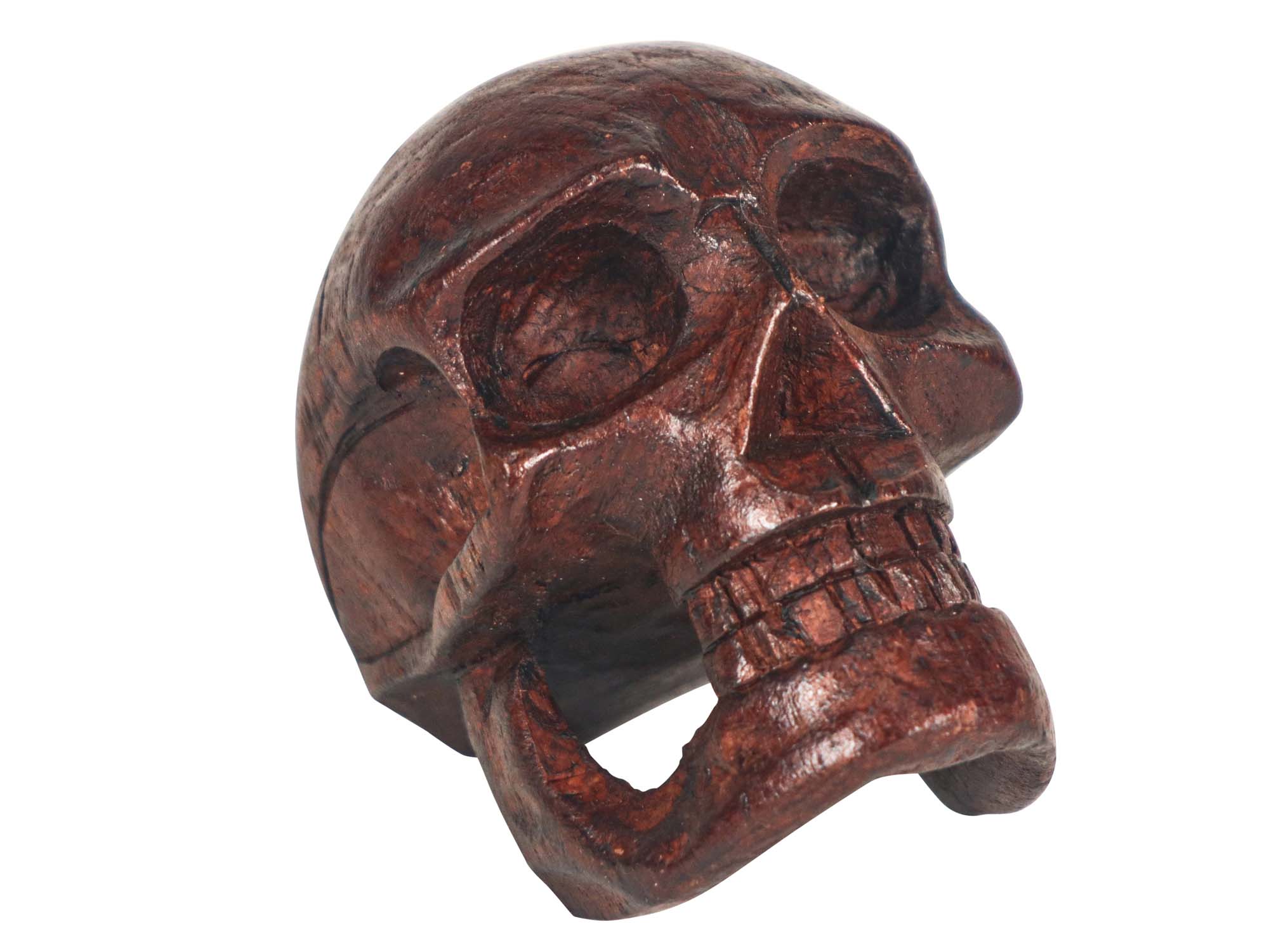 Ecuadorian Wooden Skull: Medium - 1170-M-AS (P9)