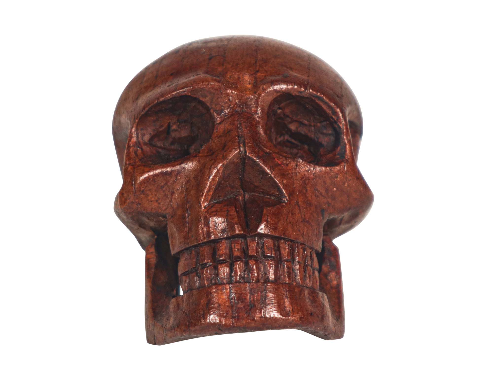 Ecuadorian Wooden Skull: Small - 1170-S-AS (P12)