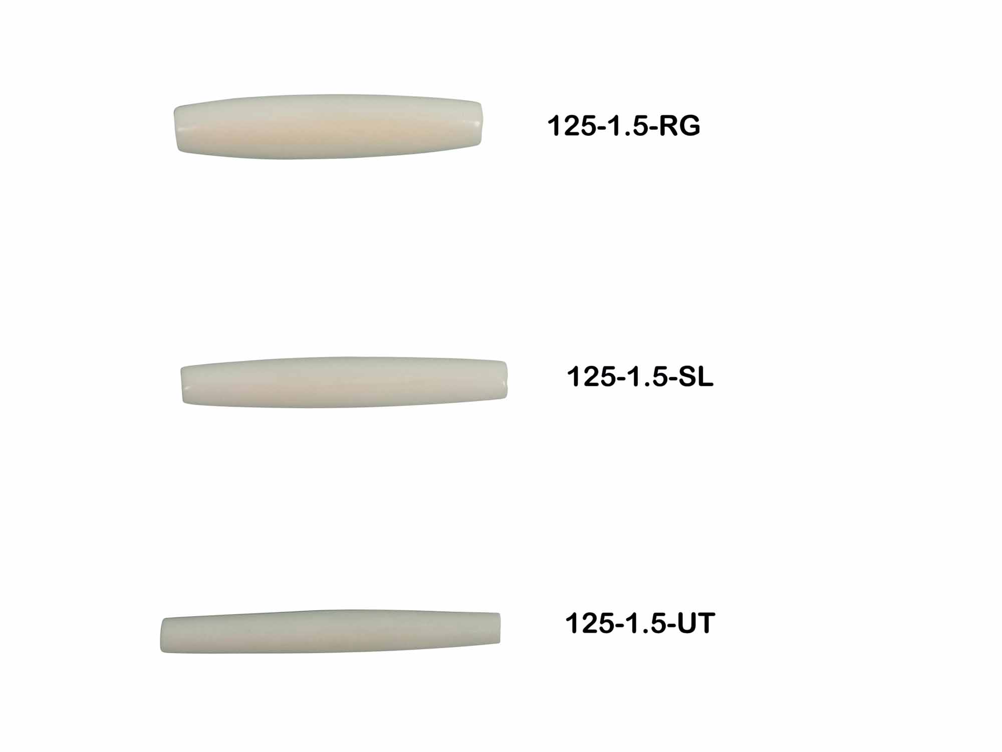 Bone Hairpipe: Slim: 1.5" (100/box) - 125-1.5-SL (P14)