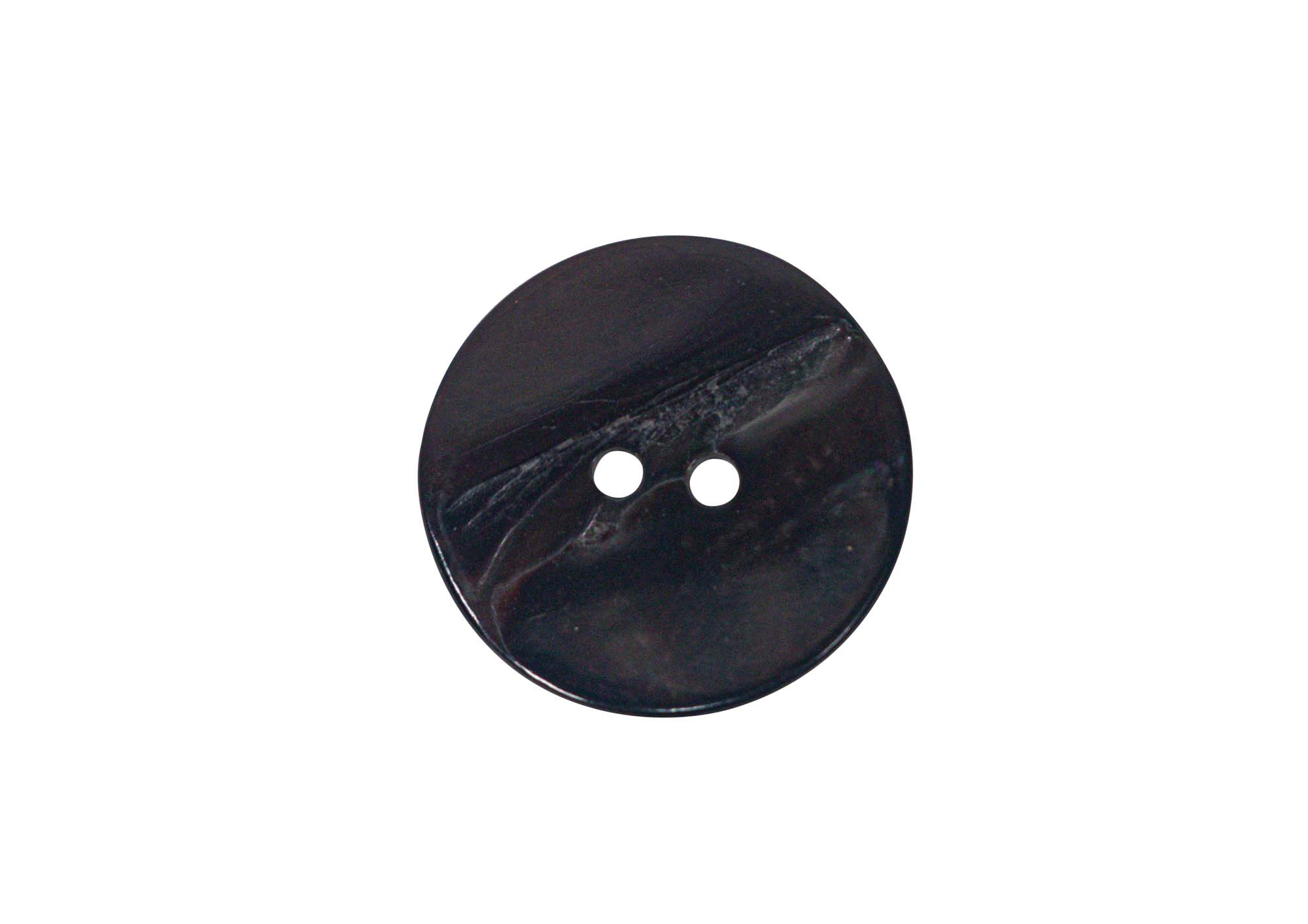 Black Mussel Button: 40L (25.4mm or 1.0") 