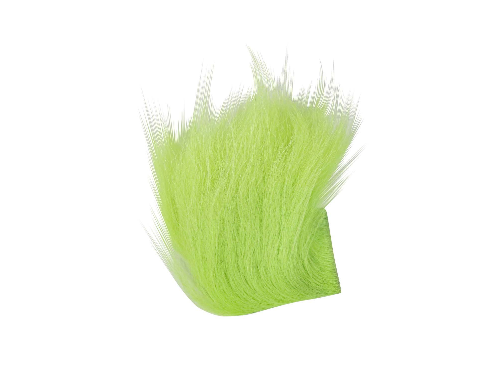 Dyed Arctic Runner Fly Fishing Piece: Lime Green 