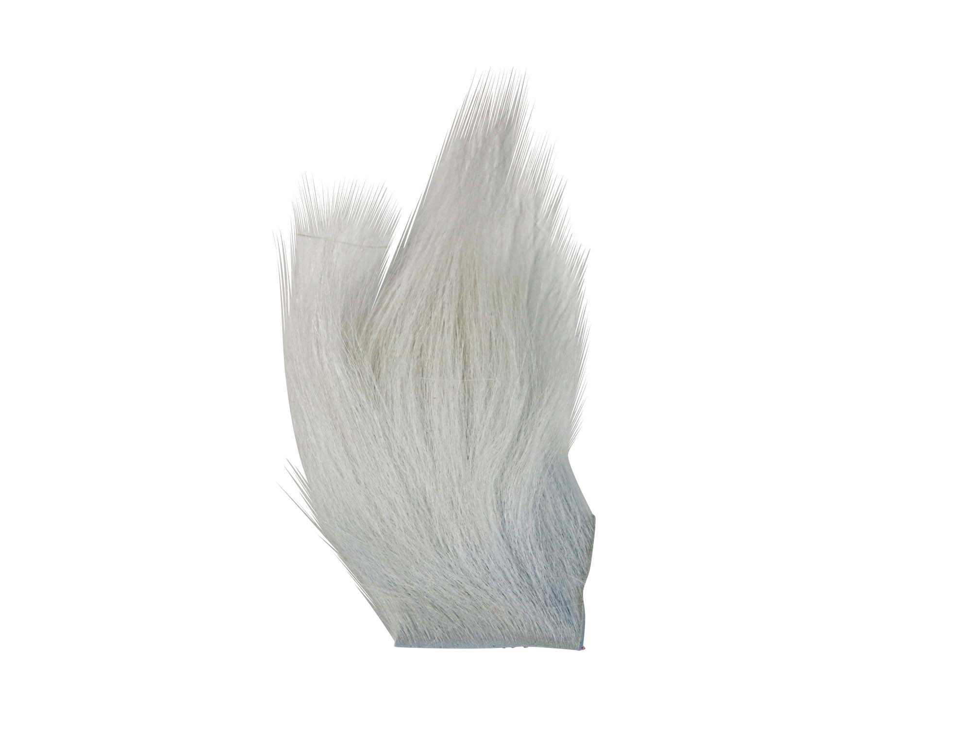 Dyed Arctic Runner Fly Fishing Piece: White 