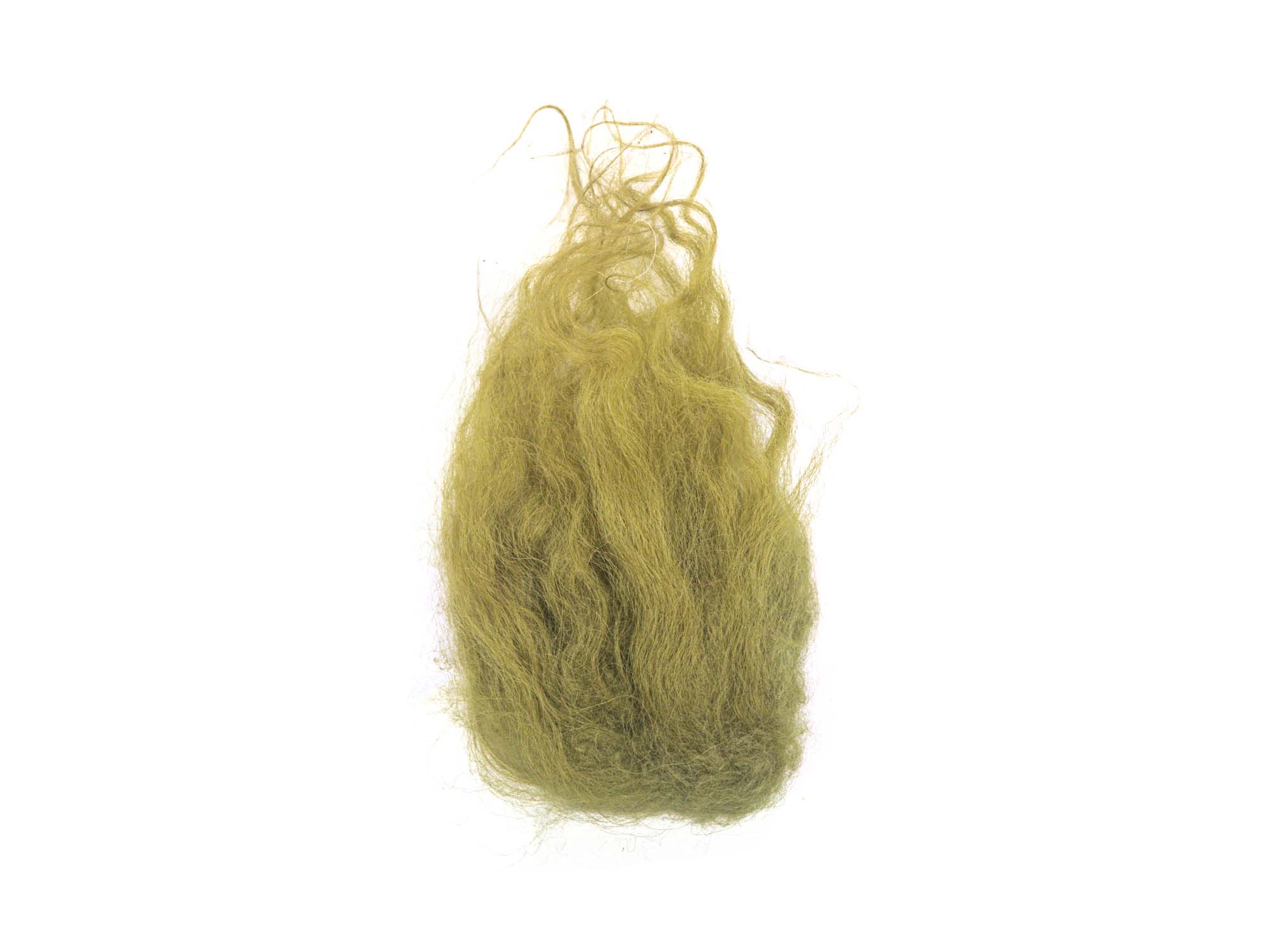 Dyed Icelandic Sheepskin Craft Fur Piece: Olive 