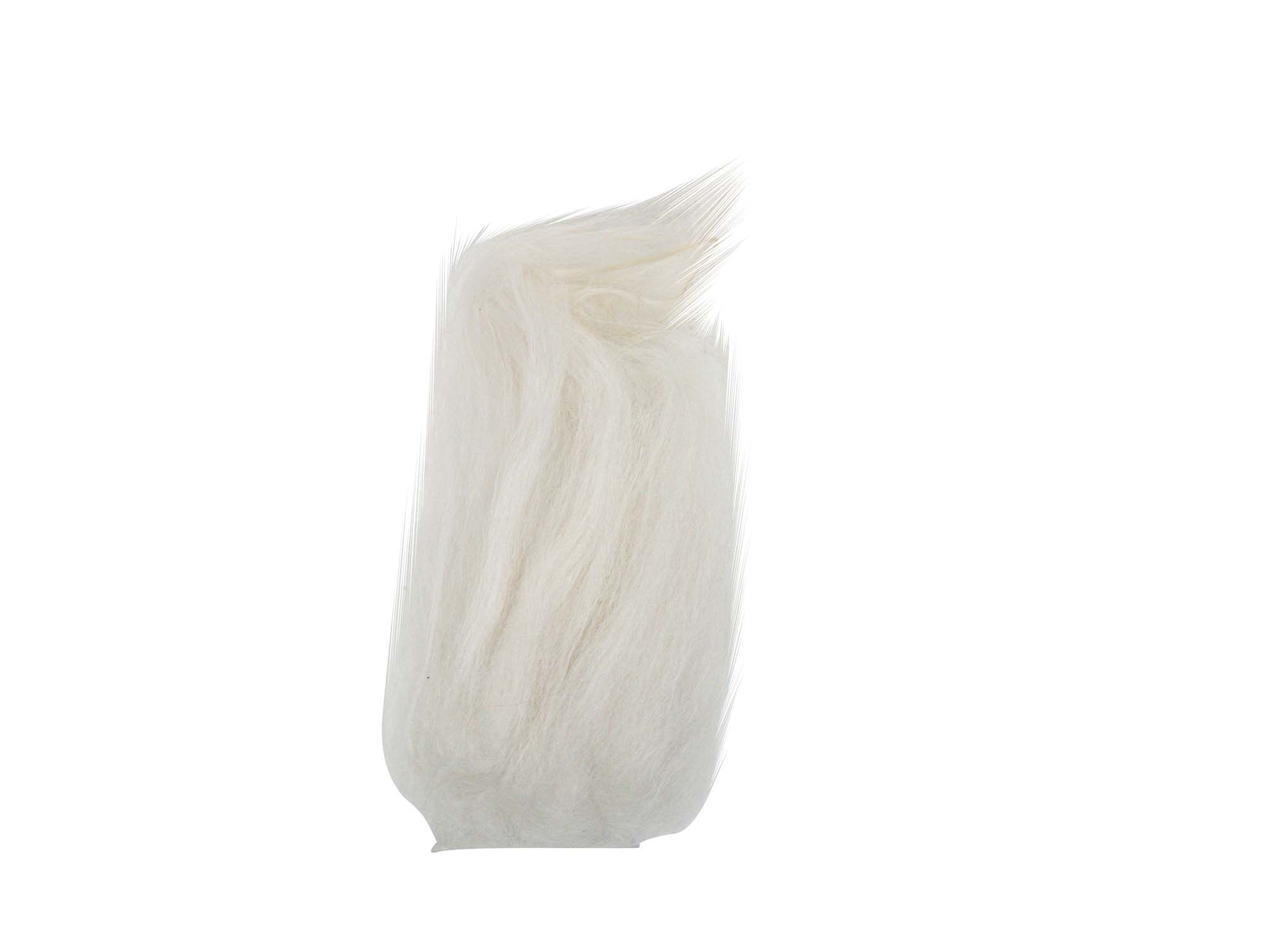 Dyed Icelandic Sheepskin Craft Fur Piece: White 