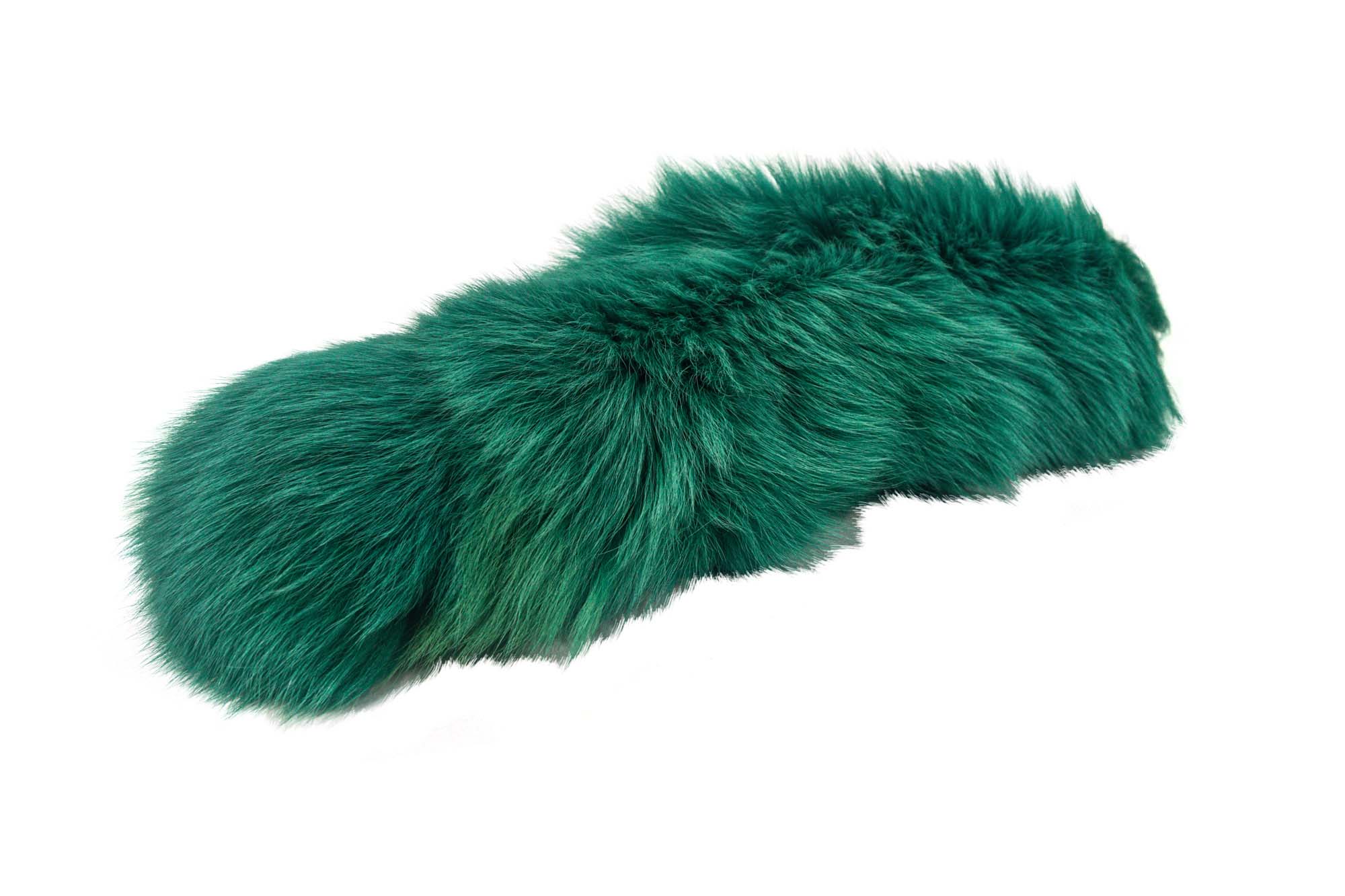 Dyed Fox Tail: Emerald Green - 18-05-EG (9UL11)