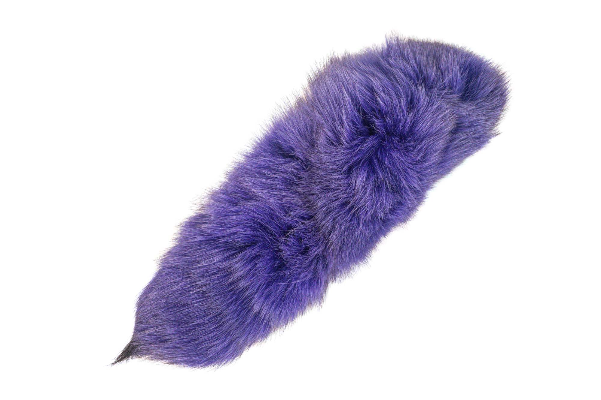 Dyed Fox Tail: Marbled Periwinkle 