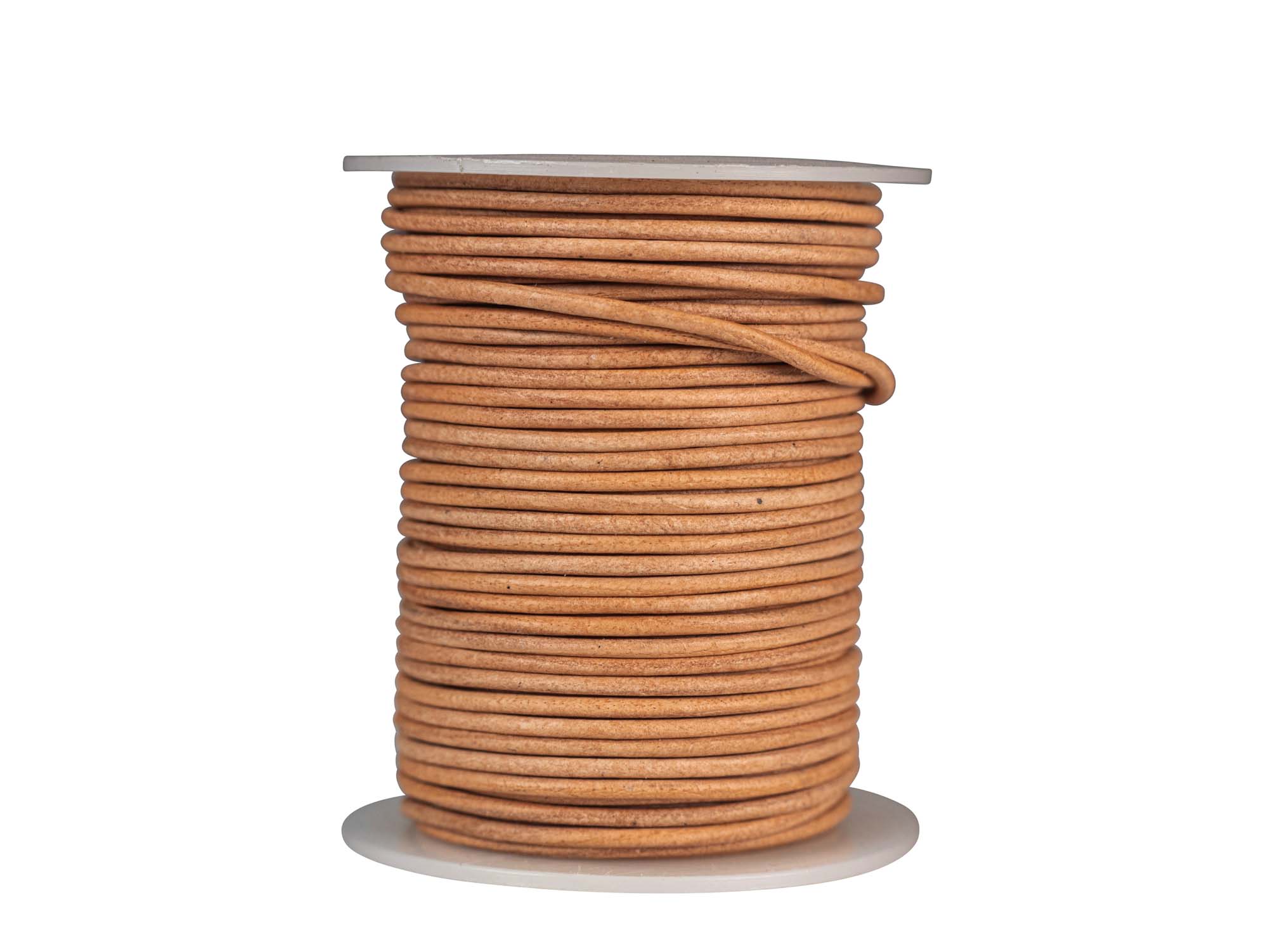 Leather Cord 1.5mm x 25m: Natural 